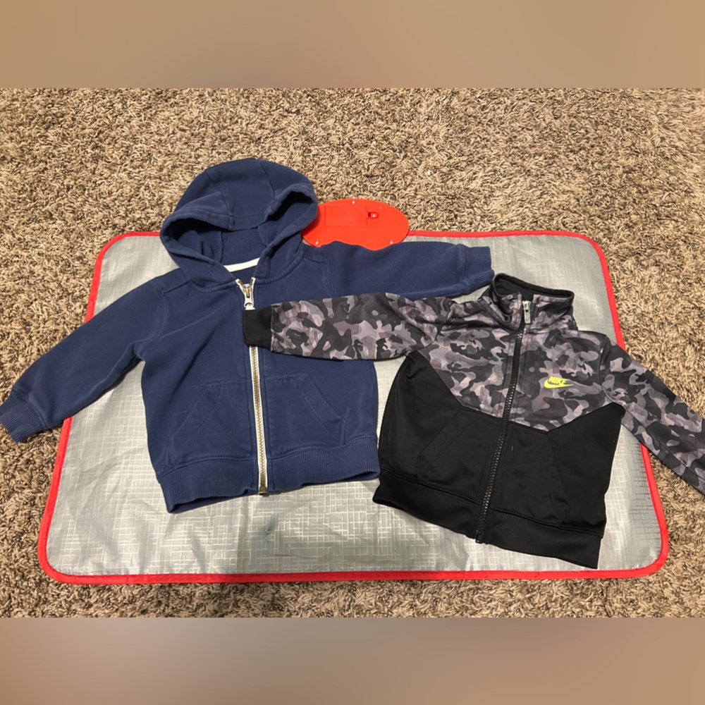 2 zip up jackets